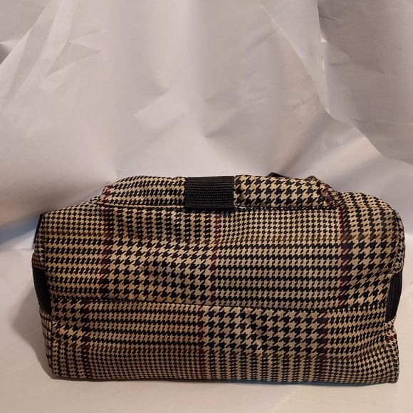 Ralph Lauren Purse Light weight Vegan Houndstooth satchel bag strap buckle - Picture 9 of 12
